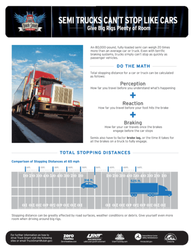 How to Stop a Semi Truck  